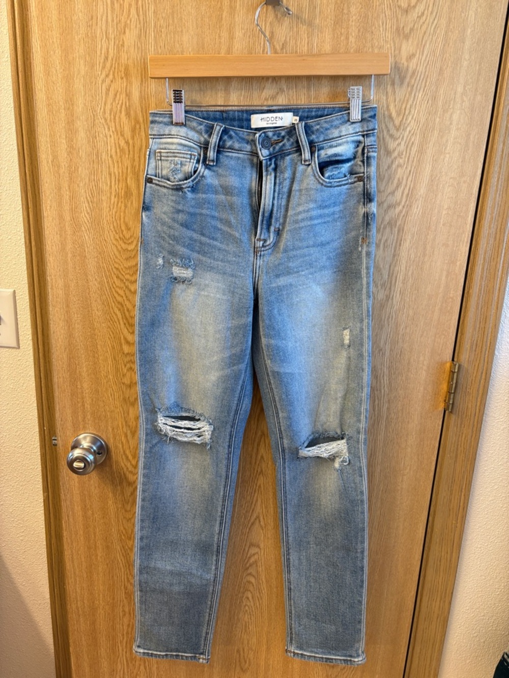 Hidden Blue Distressed Jeans
